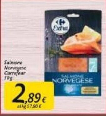 Carrefour Carrefour Salmone Norvegese 50 g offerta