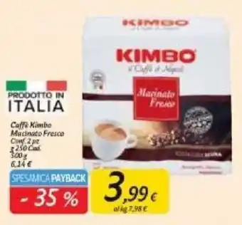 Carrefour Kimbo Caffe Macinato Fresco Conf. 2 pz offerta