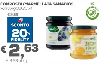 Sanabios Composta/Marmellata 320/350 g