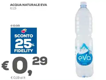 Pan eva Acqua naturale 1,5 lt offerta