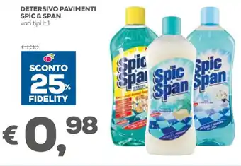Pan Spic & Span Detersivo Pavimenti 1 lt offerta