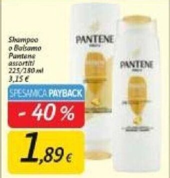 Carrefour Pantene Shampoo o Balsamo 225 ml offerta