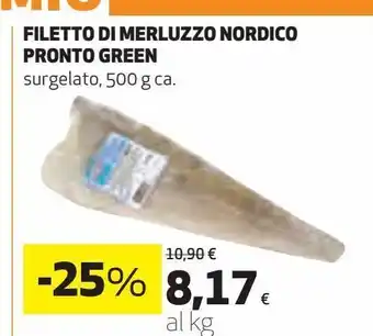 Filetto di merluzzo nordico pronto green