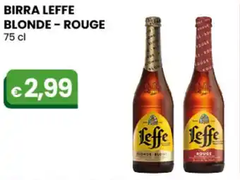 Gala Supermercati Leffe Birra Blonde - Rouge 75 cl offerta