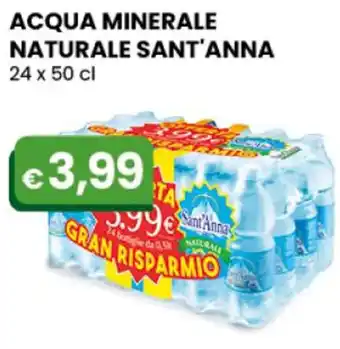 Gala Supermercati Sant'Anna Acqua Minerale Naturale 24 x 50 cl offerta