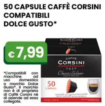 Gala Supermercati 50 Capsule Caffè Corsini Compatibili Dolce Gusto offerta
