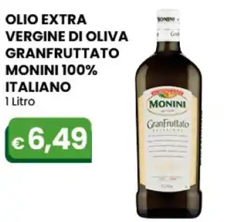 Monini 100% Italiano Olio Extra vergine di oliva granfruttato 1 Litro