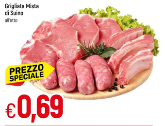 Galassia Grigliata Mista di Suino all'etto offerta