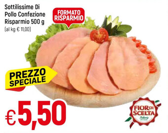 Galassia Sottilissime di Pollo Confezione Risparmio 500 g offerta