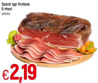 Galassia Speck igp tirolese 6 mesi all'etto offerta