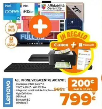 Expert Lenovo All in One Videacentre AJO327ITL offerta