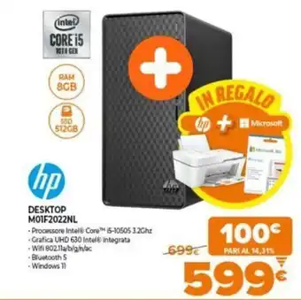 Expert hp Desktop M01F2022NL offerta