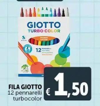 File giotto 12 pennarelli turbocolor