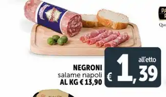 Deco Supermercati Salame napoli negroni offerta