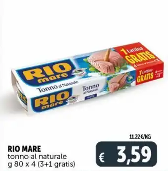 Deco Supermercati Tonno al naturale rio mare offerta
