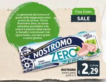Deco Supermercati Tonno zero nostromo offerta