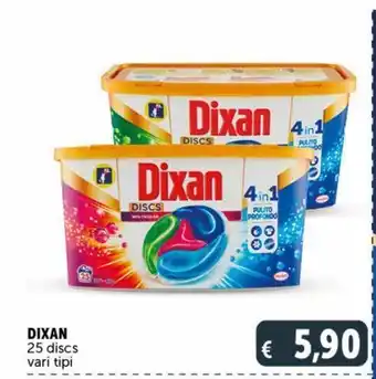 Deco Supermercati 25 discs vari tipi dixan offerta