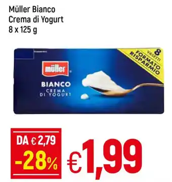 Galassia müller Bianco Crema di Yogurt 8 x 125 g offerta