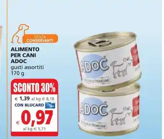Alimento per cani adoc