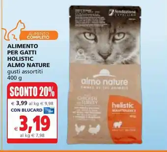 Il Gigante Alimento per gatti holistic almo nature offerta