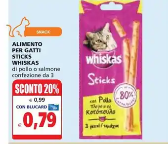 Il Gigante Alimento per gatti sticks whiskas offerta