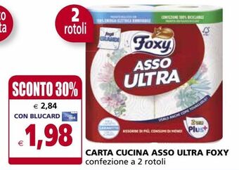 Il Gigante Carta cucina asso ultra foxy offerta