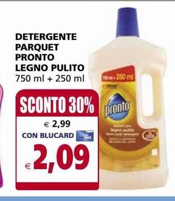 Il Gigante Detergente parquet pronto legno pulito offerta