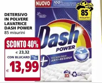 Il Gigante Detersivo in polvere lavatrice dash power offerta