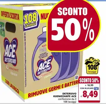 Il Gigante Detersivo igienizzante ace offerta