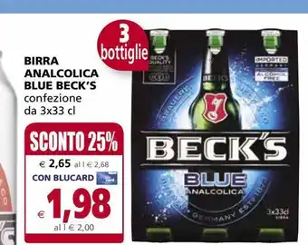 Il Gigante Birra analcolica blue beck's offerta