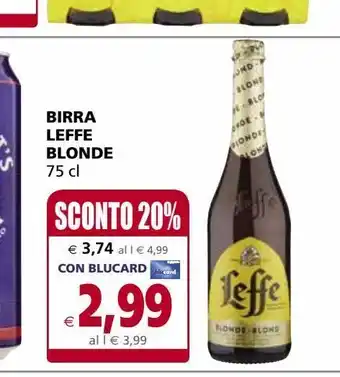Il Gigante Birra leffe blonde offerta