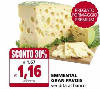 Il Gigante Emmental gran pavois offerta