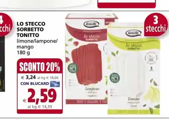 Il Gigante Lo stecco sorbetto tonitto offerta