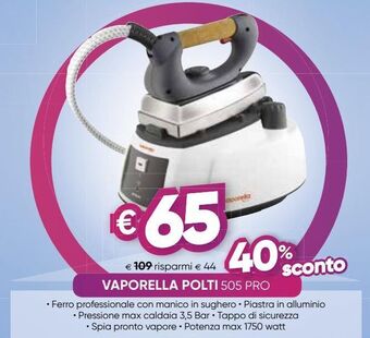 Il Gigante Vaporella polti 505 pro offerta