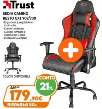 Expert Trust Sedia Gaming Resto GXT 707/708 offerta