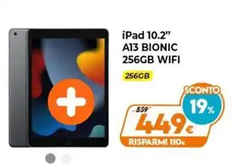 Expert Apple iPad 10.2" A13 Bionic 256GB Wifi offerta