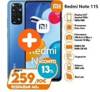 Expert Xiaomi mi Redmi Note 11S offerta