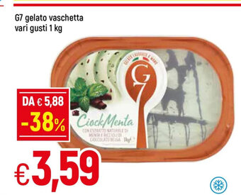 Galassia G7 gelato vaschetta vari gusti 1 kg offerta
