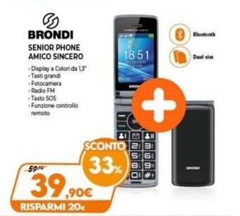 Expert Brondi Senior Phone Amico Sincero offerta