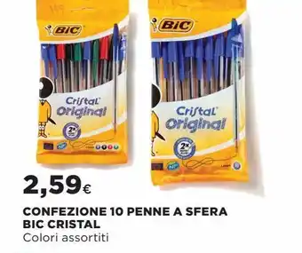 Coop Confezione 10 penne a sfera bic cristal offerta