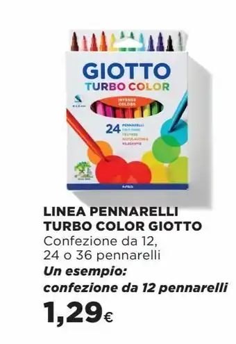 Coop Linea pennarelli turbo color giotto offerta