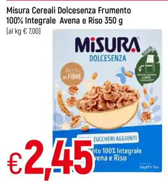 Galassia Misura Cereali Dolcesenza Frumento 100% integrale Avena e Riso 350 g offerta