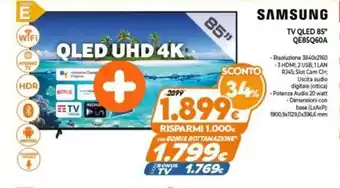 Expert Samsung TV QLED 85" QE85Q60A offerta