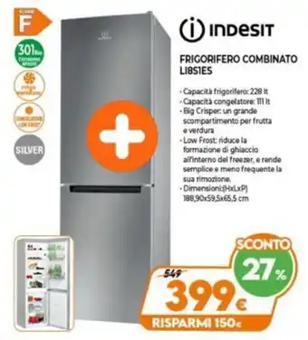 Expert Indesit Frigorifero Combinato LI8S1ES offerta