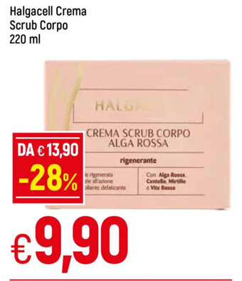 Galassia Halgacell Crema Scrub Corpo 220 ml offerta