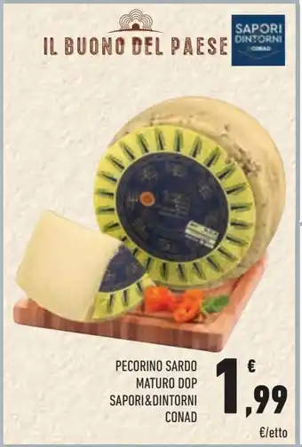 Conad City Pecorino sardo maturo dop sapori & dintorni offerta