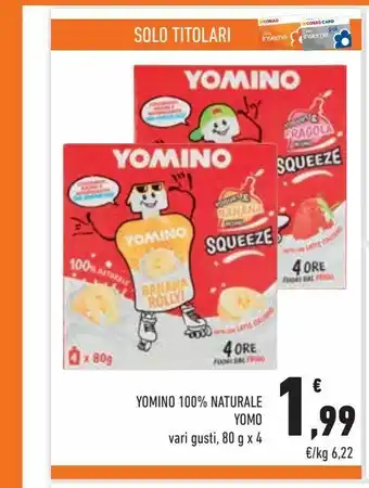 Conad City Yomino 100% naturale yomo offerta