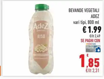 Bevande vegetali vari tipi, 800ml adez