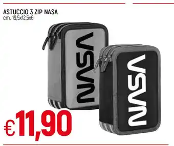 Galassia NASA Astuccio 3 Zip 19,5 x 12.5 x 6 cm offerta