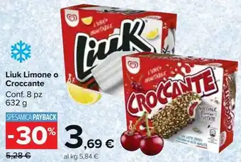 Carrefour Market Liuk limone o croccante offerta